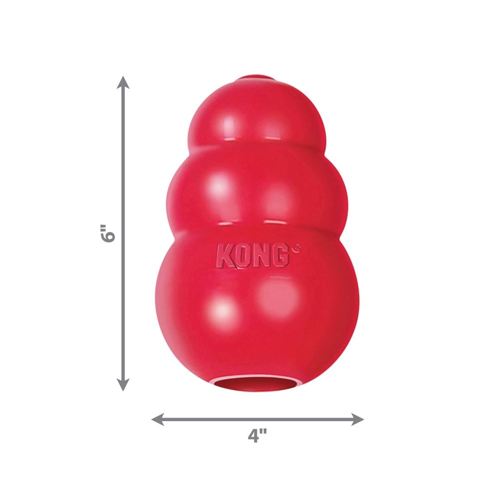 KONG Classic Natural Rubber Dog Toy - ForDoggyNeeds