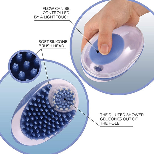 Silicone Pet Bath Brush - ForDoggyNeeds