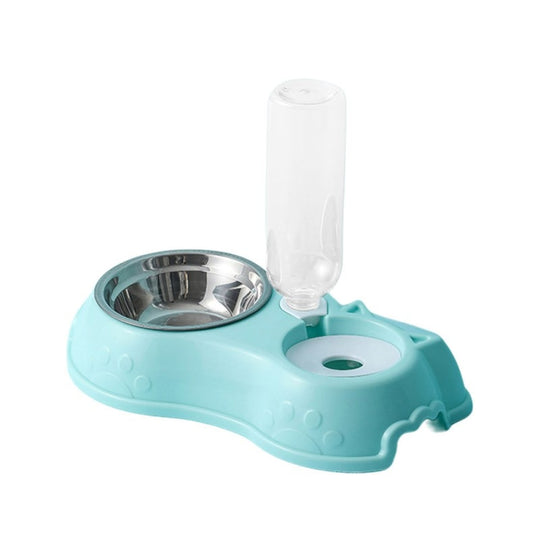 Automatic Stainless Steel Food Bowl with Water Dispenser - ForDoggyNeeds