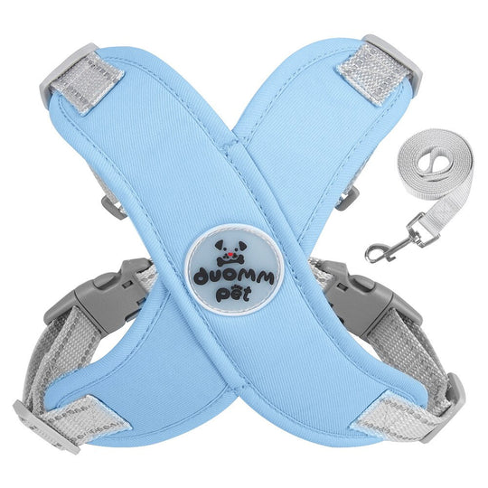 X Shaped Dog Harness With Leash - ForDoggyNeeds