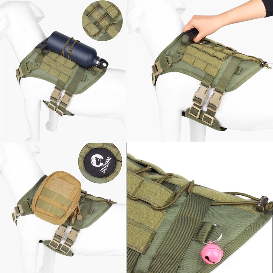 No Pull Military Dog Harness For Labrador Golden Retriever - ForDoggyNeeds