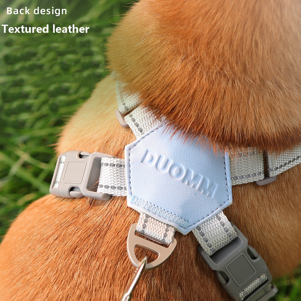 X Shaped Dog Harness With Leash - ForDoggyNeeds