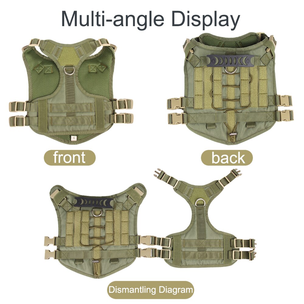 No Pull Military Dog Harness For Labrador Golden Retriever - ForDoggyNeeds