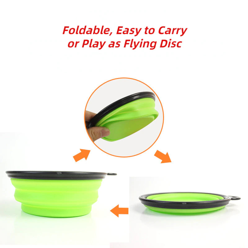 Foldable Travel Water And Food Bowl For Dogs - ForDoggyNeeds