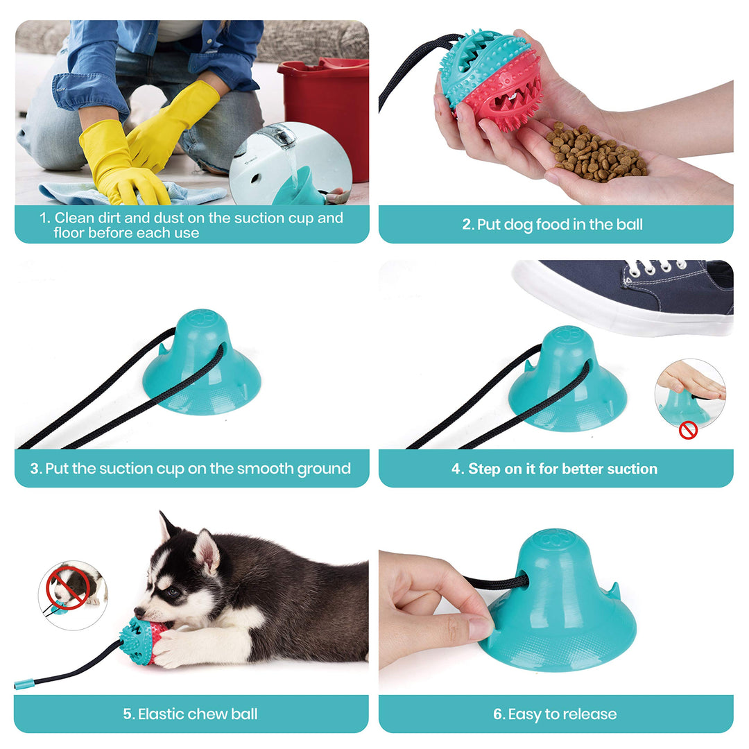 MyDoggyNeeds™ Dog Rope Ball Pull Toy - ForDoggyNeeds