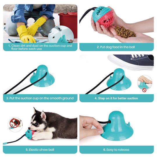 MyDoggyNeeds™ Dog Rope Ball Pull Toy - ForDoggyNeeds