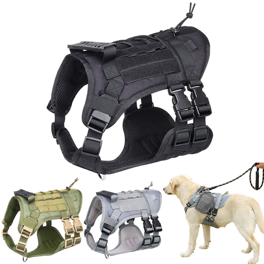 No Pull Military Dog Harness For Labrador Golden Retriever - ForDoggyNeeds