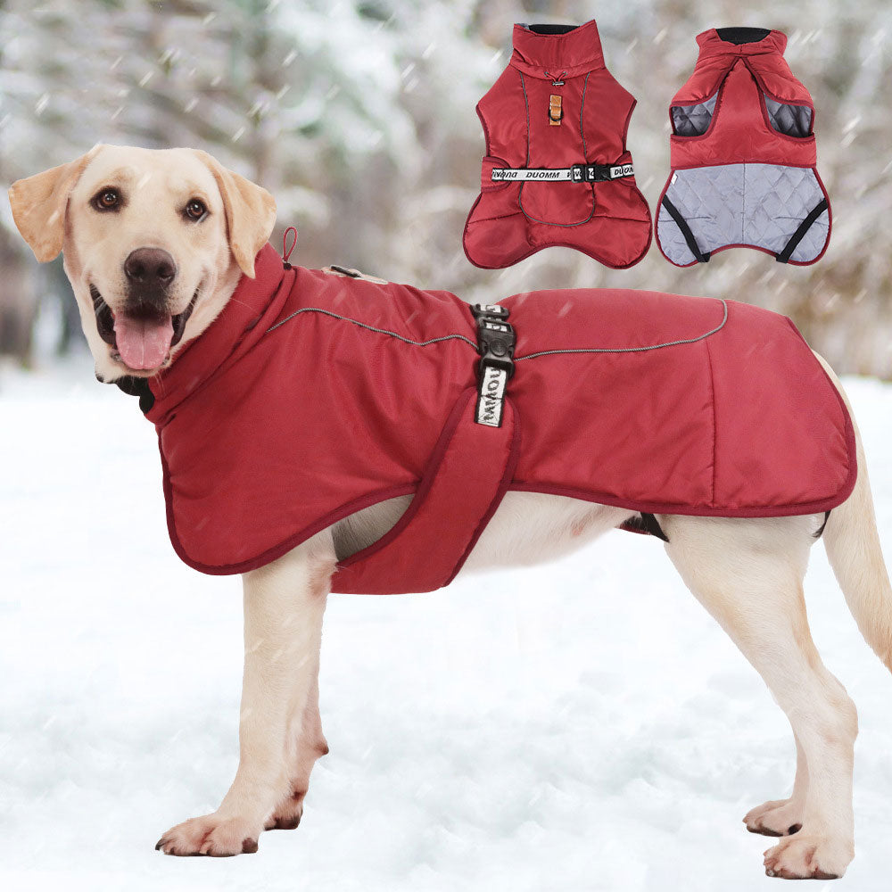 Winter Waterproof Pure Cotton Dog Jacket - ForDoggyNeeds