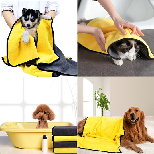 Absorbent Dog Bath Towel - ForDoggyNeeds