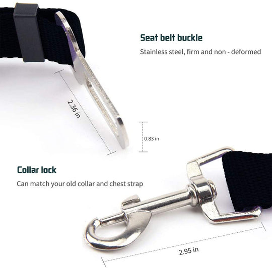 Adjustable Dog Car Seat Belt - ForDoggyNeeds