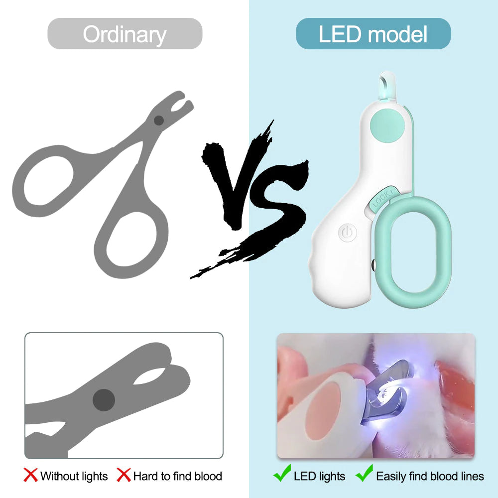 LED Light Dog Nail Clipper - ForDoggyNeeds